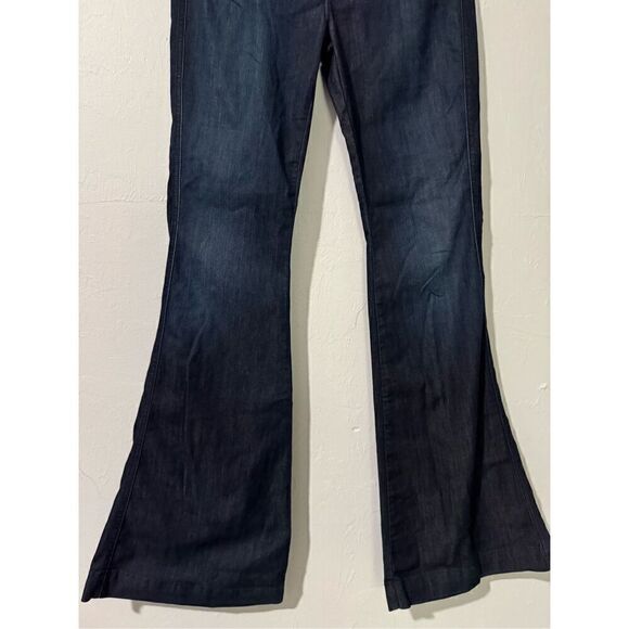 7 for all mankind flare dark wash jeans 25 - Picture 4 of 6